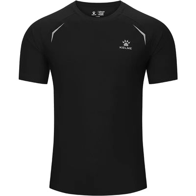 Kelme Men's Sports Tops Quick-drying Fitness Clothes Outdoor Running Breathable Short-sleeved Basketball T-shirt