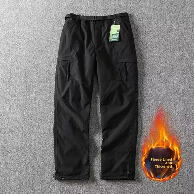 Outdoor Workwear Pants Men's Loose Straight Cut Qui Dry Hiking Mountain Climbing Windproof Waterproof Polyester Fiber Cargo