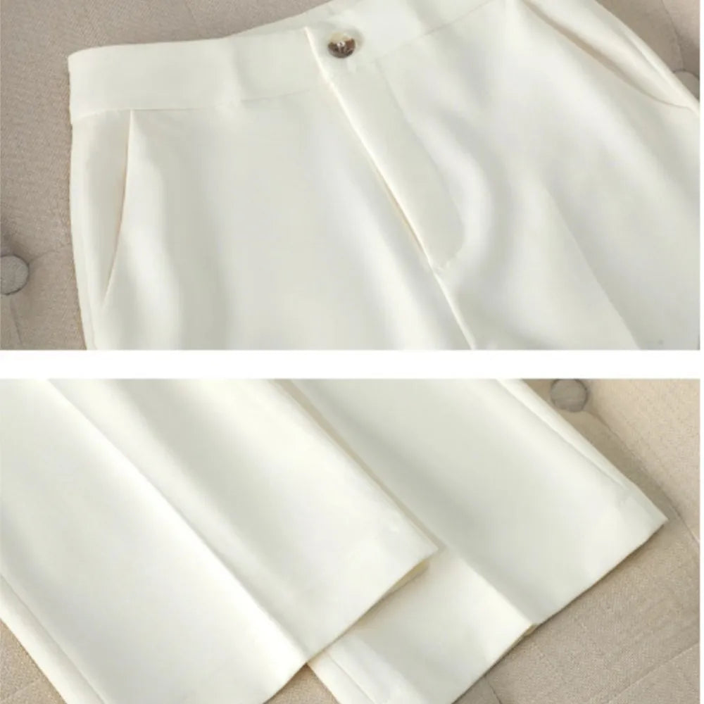2025 Fashion Temperament Executive Suit Two-piece Set Business Commuting Professional Suit Beige Trousers Suit Office Ladies New