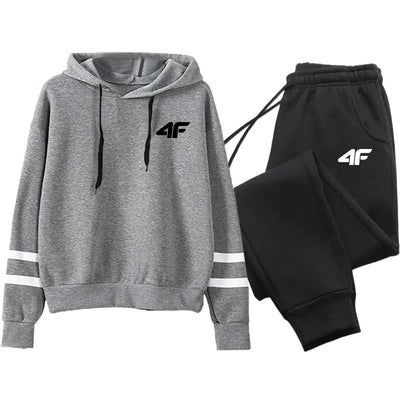 Hot Sales Women's Tracksuit Hoodies Stripe Casual Single Piece Sweatshirts and Daily Sweatpants Comfort Outdoor Jogging Sports