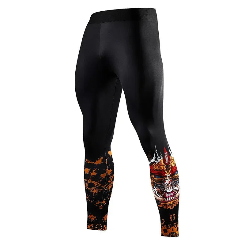 Spring Autumn Men Running Tights GYM Camping Hiking Pants Male Basketball Football Soccer Fitness Exercise Sport Long Leggings 8