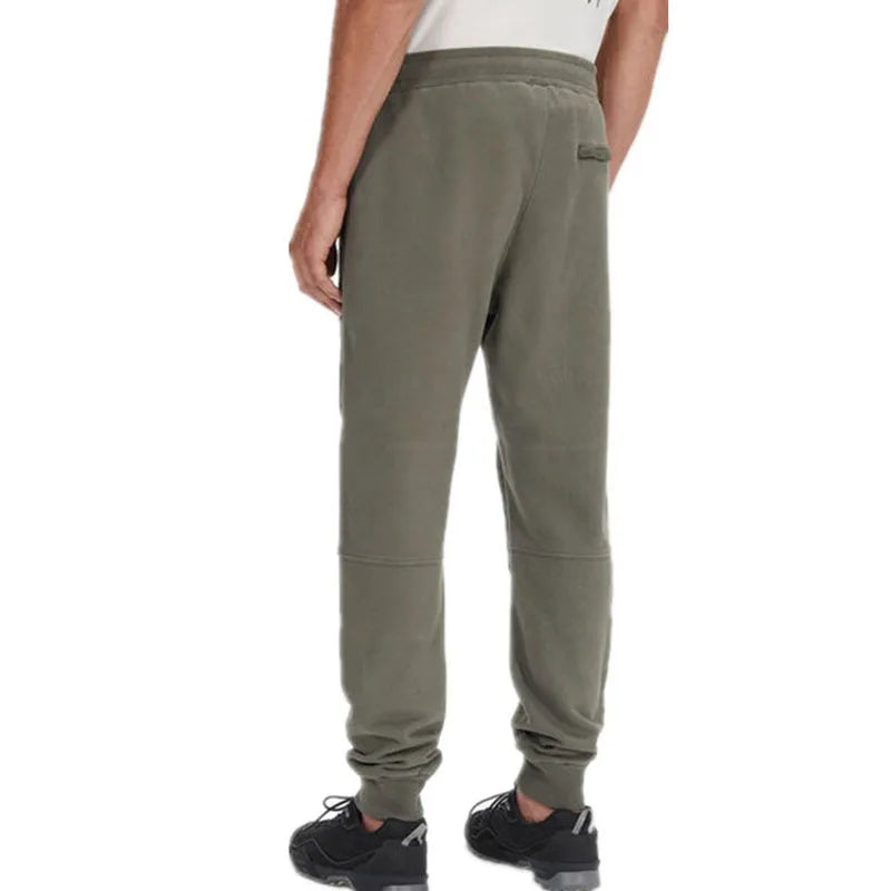 Men Thicken Fleece Jogging Trousers Autumn Winter Drawstring Elastic Waist Loose Sports Casual Pants Autumn Winter