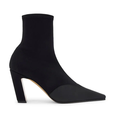 Leather Patchwork Sewing Ankle Boots Sexy Square Toe Zipper Thin Heel Accept Customized New Arrivals Fashion Women Boots