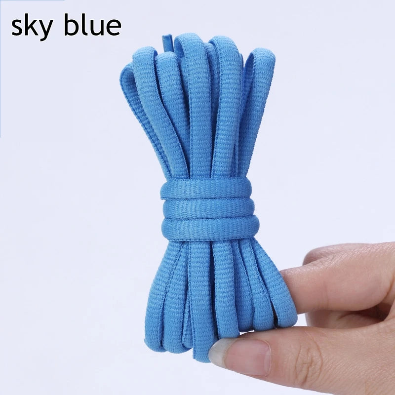 1Pair Oval Shoe Laces Half Round Athletic Shoelaces for Running Sneakers Laces Shoes Strings Durable without Fading Shoelace