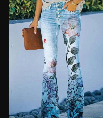 2022 New Independent Station Selling Plus Size Women's Casual Trousers Thin Style Jeans Women's Fashionable Elegant Design