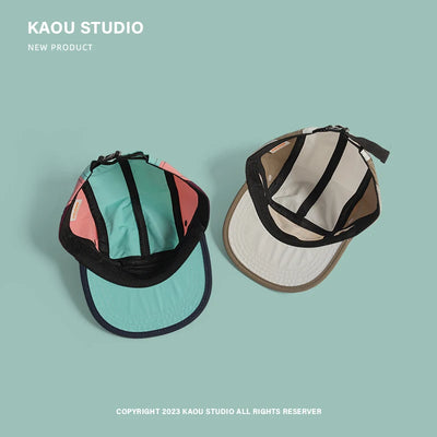 Street Hip-Hop Baseball Cap Men's and Women's Quick-Drying Thin Peaked Cap Wide Brim Sunshade