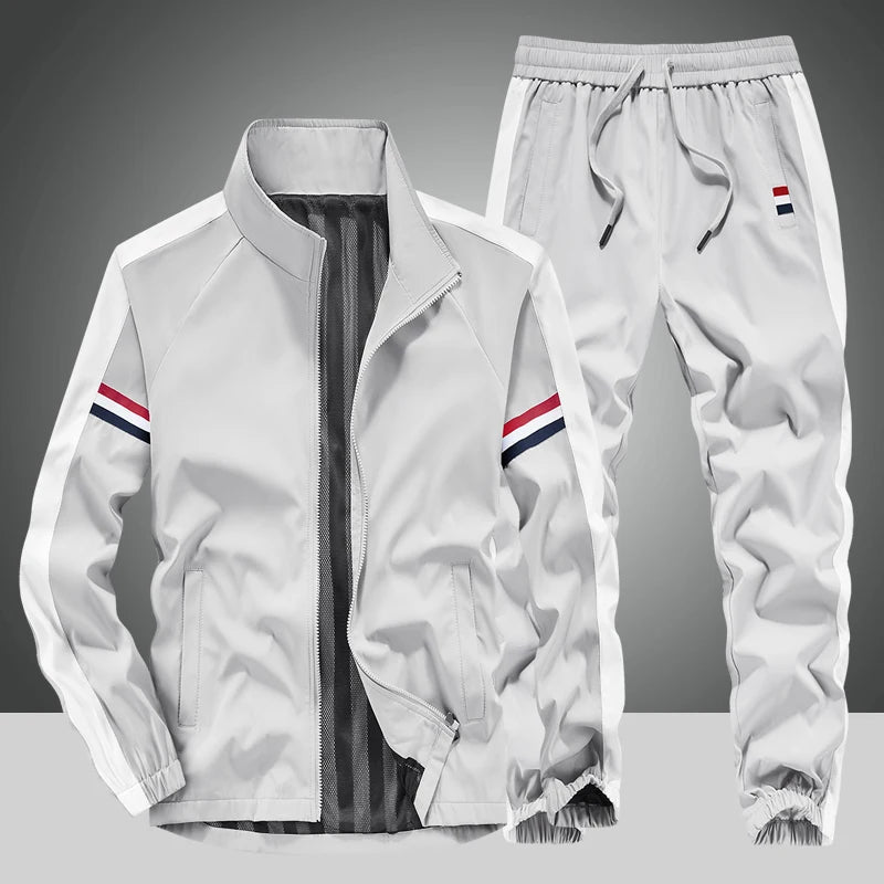 Men's Tracksuits 2 Piece Long Sleeve Athletic Full Zip Sweatsuits Jogging Suit Set Casual Outdoor Sports Running Tracksuit Sets