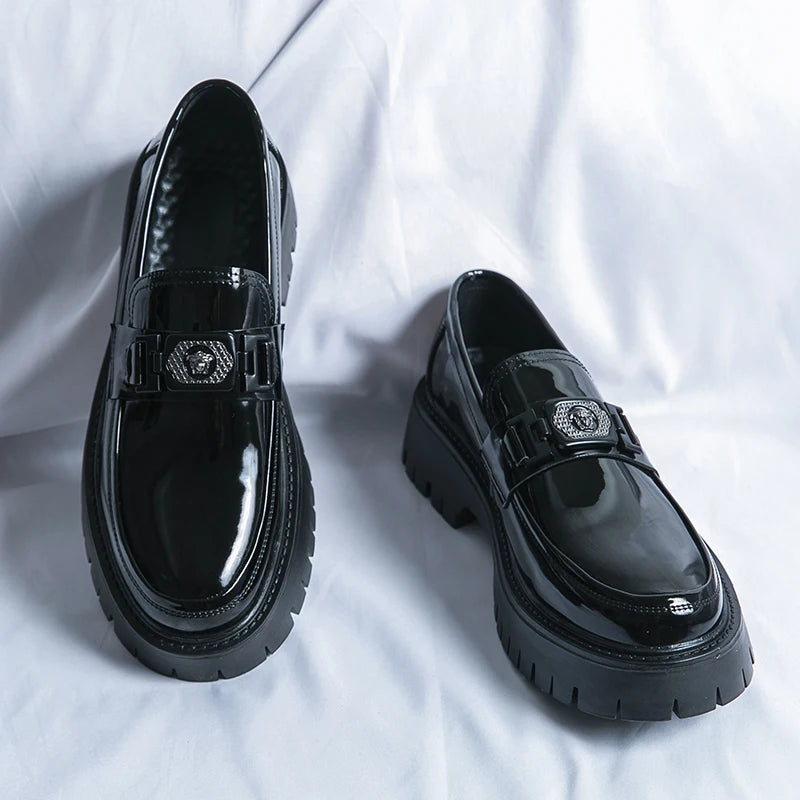 2025 New Men's Fashionable and Versatile Trendy Loafers, British Style Business Work Shoes, Men's Party Shoes