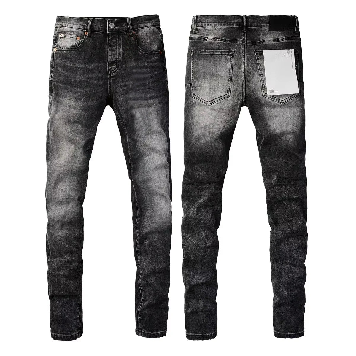 2025  Jeans Men's Vintage High-Waist Skinny  Denim Trousers Low-Rise Repairable Top Quality Streetwear Pants 9006