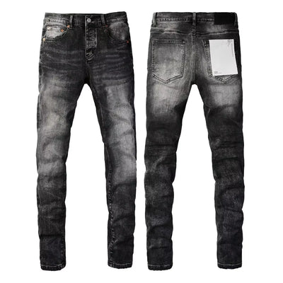 2025  Jeans Men's Vintage High-Waist Skinny  Denim Trousers Low-Rise Repairable Top Quality Streetwear Pants 9006