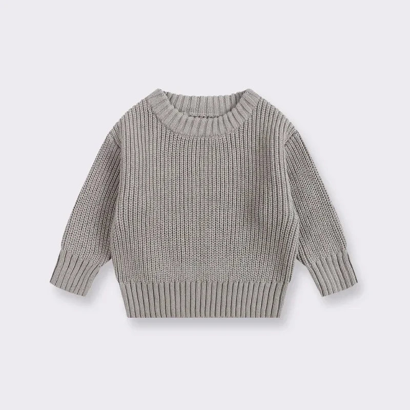 0-7T Toddler Kid Baby Boy Girl Winter Clothes Newborn Baby Sweater Infant Knit Pullover Top Casual Basic Top Knitwear Outfit