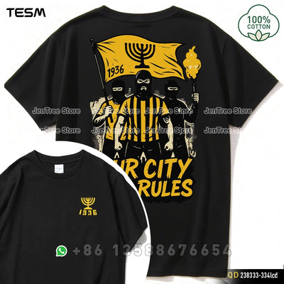 TESM Summer Men Pure Cotton T-shirt Casual Street Fashion Short-sleeved Team Party Clothing 100 Cotton Solid Color Shirt