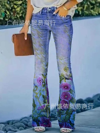 2022 New Independent Station Selling Plus Size Women's Casual Trousers Thin Style Jeans Women's Fashionable Elegant Design