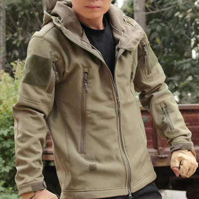 Men's Winter Waterproof Suit Hiking Tracksuit Set Softshell Jackets Camping Coat Tactical Pants Fishing Fleece Trousers