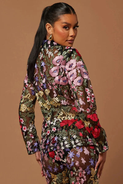 Flower Wedding Women Suit Pants Set 2 Piece Blazer Sexy V Neck Jacket Coat+Trousers Formal Guest of Prom Dress Custom Made