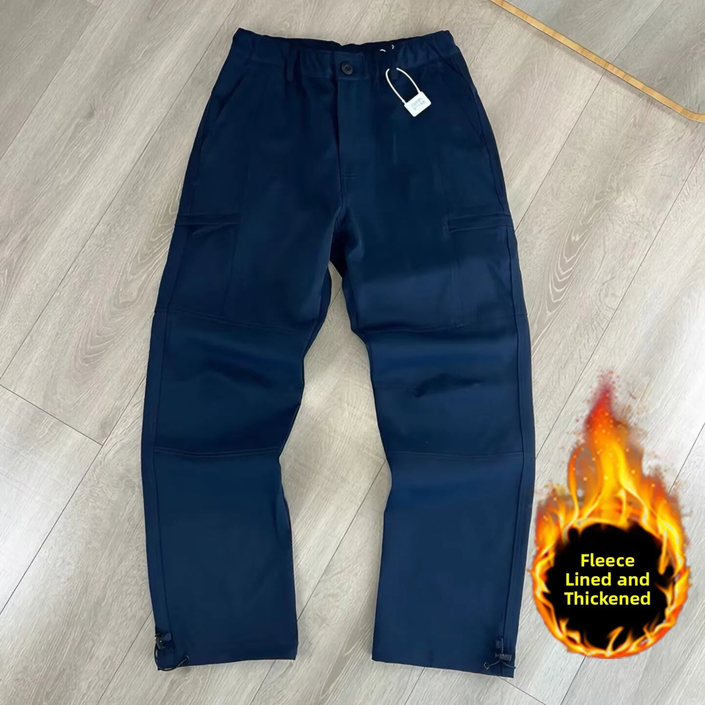 Outdoor Workwear Pants Men's Loose Straight Cut Qui Dry Hiking Mountain Climbing Windproof Waterproof Polyester Fiber Cargo