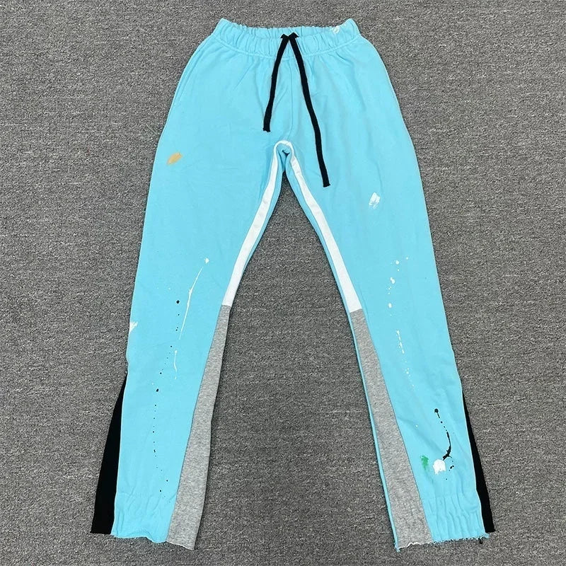 Tie Dye Sweatpants Y2K Pants Mens Womens Harajuku Hip Hop Tie Dye Graffiti Baggy Pants Drawstring Jogging Casual Trousers
