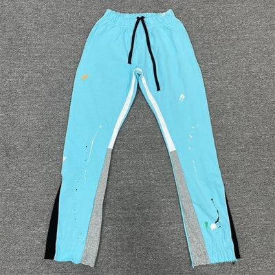 Tie Dye Sweatpants Y2K Pants Mens Womens Harajuku Hip Hop Tie Dye Graffiti Baggy Pants Drawstring Jogging Casual Trousers