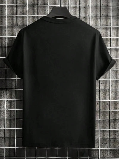 New Spring and Summer Cotton Crew Neck Top Letter Pattern Printing Trend Clothing Men's Light Luxury Short-sleeved T-shirt Women