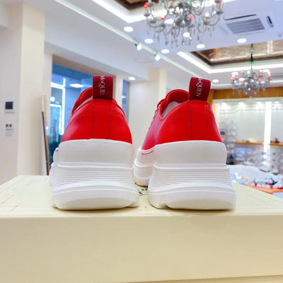 Handcrafted Leather Casual Sneakers Man Platform Trainers Unisex Originality Flat Loafers Men's Footwear