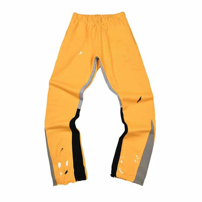 2025 GD Letter Printed Women Men Sweatpants Joggers LA Flare Splash-ink Side Striped Men Stretch Waist Jogging Pants Trousers