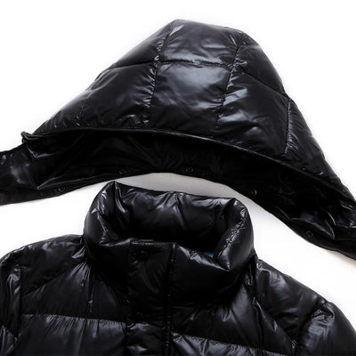 2023 New Winter Men's Down Jacket Long Thicken Warm 90% White Duck Coat Men Puffer Hooded Parka Black Outwear
