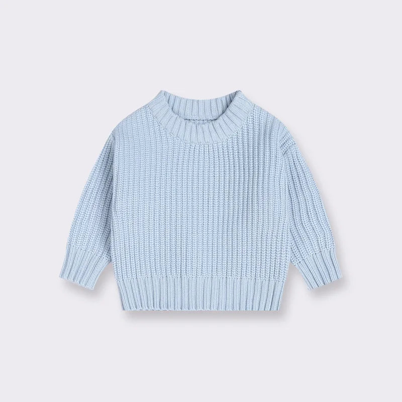 0-7T Toddler Kid Baby Boy Girl Winter Clothes Newborn Baby Sweater Infant Knit Pullover Top Casual Basic Top Knitwear Outfit