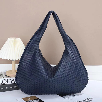2025 Trendy Woven Hobo Bag for Women Vegan Leather Handmade Tote Handbag Fashion Large Capacity All-Match Shoulder Underarm Bags