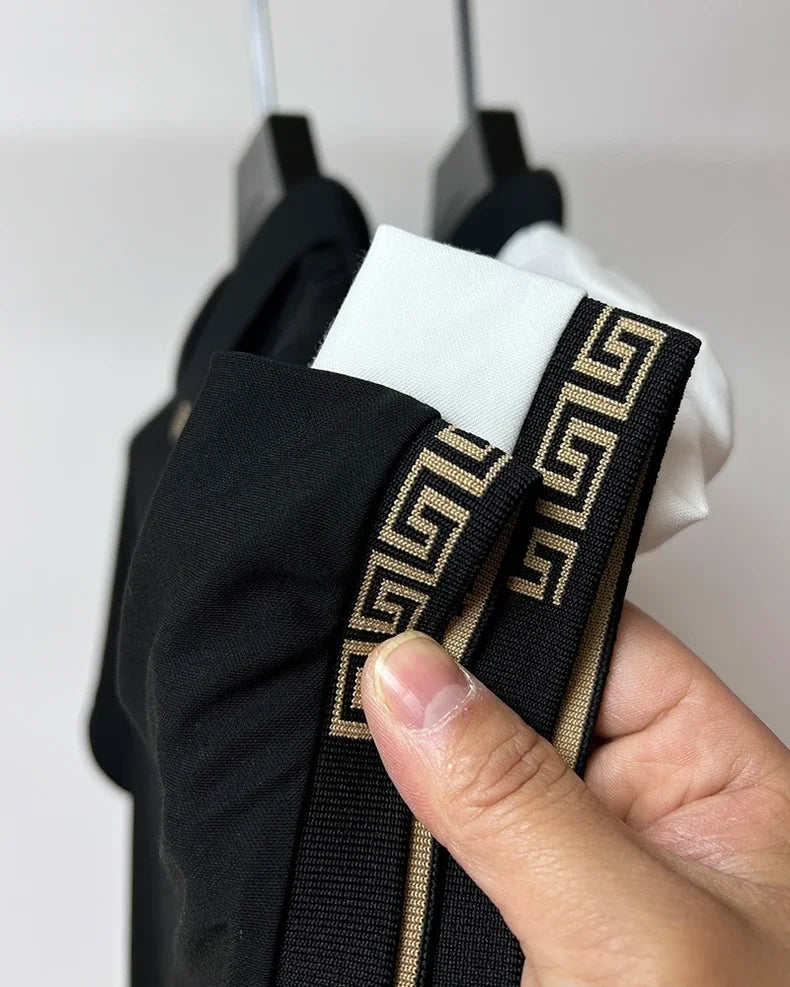 New Men Brand Exquisite Printed Polo Shirt Short Sleeve 2024 Summer Lapel Paul Designer Shirt Casual Ice Silk Breathable T-shirt