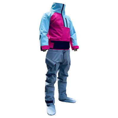 New Women Kayak Drysuit One Piece Waterproof Breathable Full Dry Suit For Kayaking Rafting Canoeing Paddling SUP Surfing Fishing