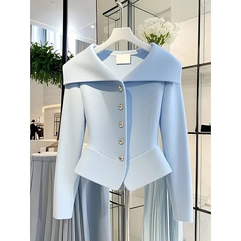 Korean Version Beautiful Ladies Short Jacket 2025 New Spring and Autumn Age Reduction Beautiful Elegant Unique Women's Coat