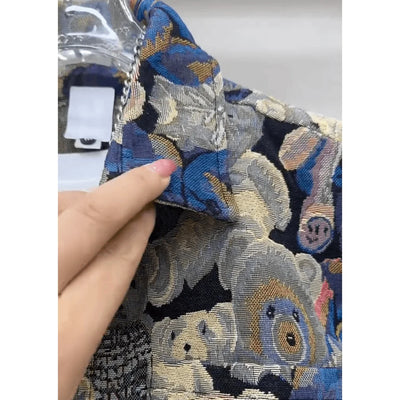 Men's Casual Pants Sports Jacket Fashionable Teddy Bear Jacket Trendy and Versatile Couple Style Set