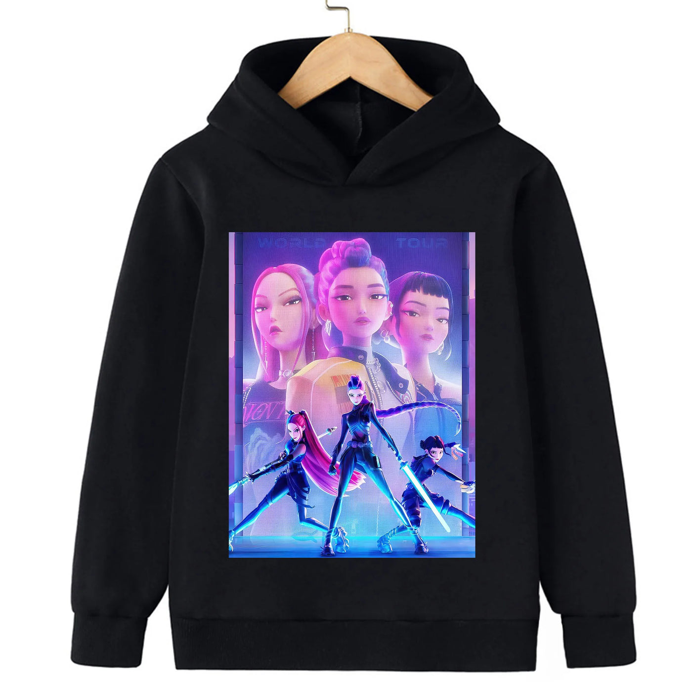 Kpop Witch Hunt Children's clothing, including men's and women's spring and autumn hoodies and fashionable sweatshirts