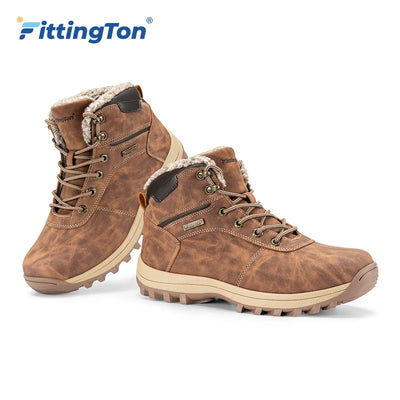 Newest Men's Winter Boots Thick Warm Snow Boots Anti-slip Lightweight Comfortable Fur Lined Boots Outdoor Winter Shoes for Men