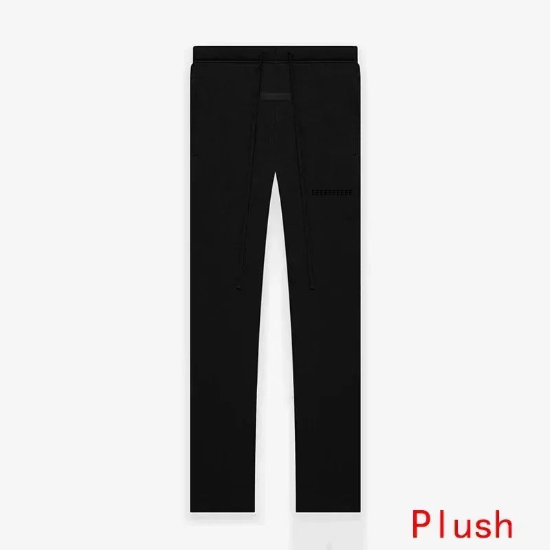 Season 8 Luxury Brand Men's Casual Pants Two Rows Flocked Letter Logo Top Quality Designer Brand Sweatpants