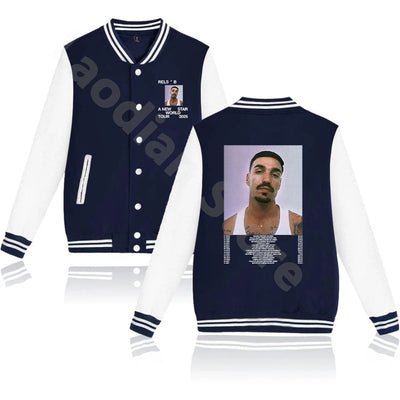 Rels B New Star World Tour 2025 Baseball Jacket Fashion Jackets Cool Baseball Uniform Cosplay Trucksuit Streetwear Clothing