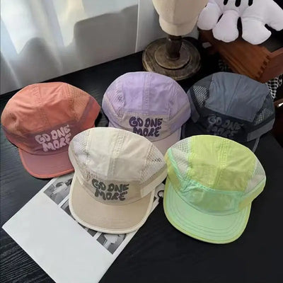 Breathable Sports Baseball Cap Summer Men Women's Outdoor Running Sun Shading Quick Drying Soft Top Short Brimmed Duckbill Cap