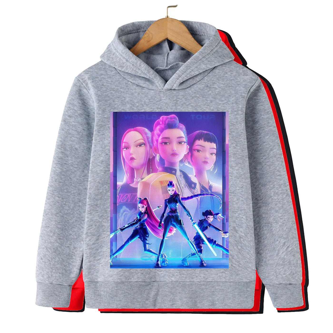 Kpop Witch Hunt Children's clothing, including men's and women's spring and autumn hoodies and fashionable sweatshirts