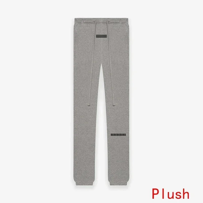 Season 8 Luxury Brand Men's Casual Pants Two Rows Flocked Letter Logo Top Quality Designer Brand Sweatpants