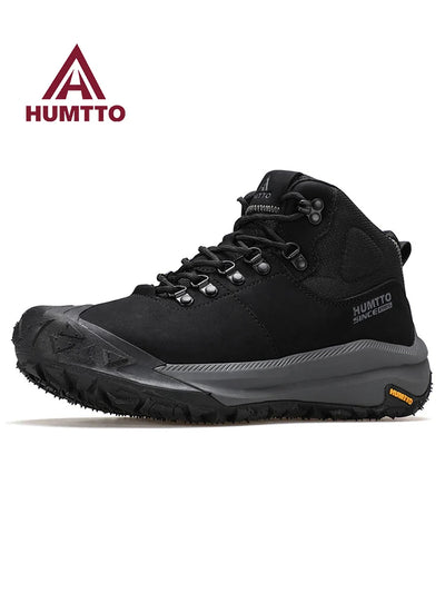 HUMTTO Hiking Shoes Men Waterproof Leather Hunting boots Women Trekking Ankle Snow boots Outdoor Sport Sneakers Tactical Shoes