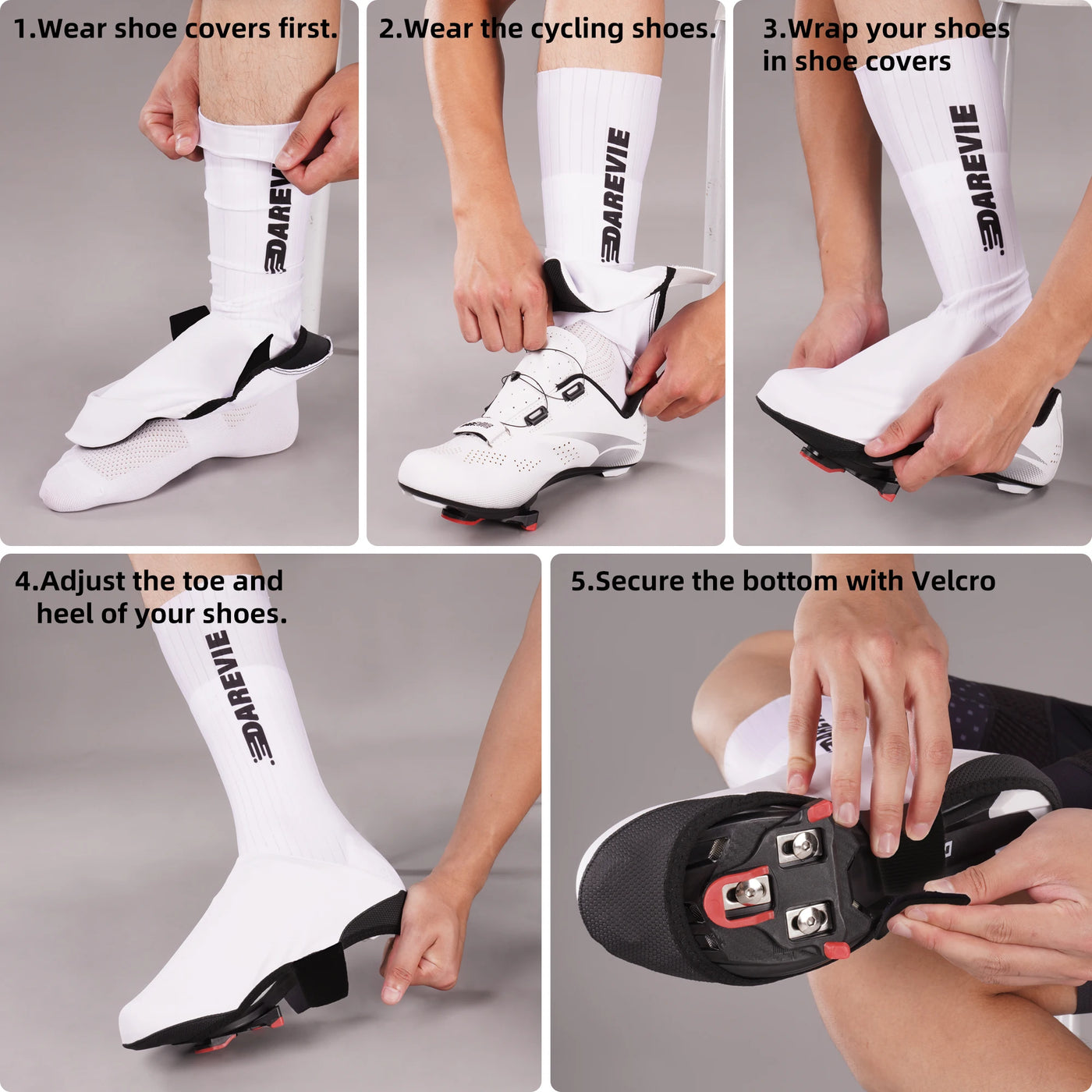 DAREVIE AERO Cycling Shoes Cover Anti-Slip Waterproof Aero Overshoes Cycling Windproof Aero Bike Shoes Cover Bicycle Accessories