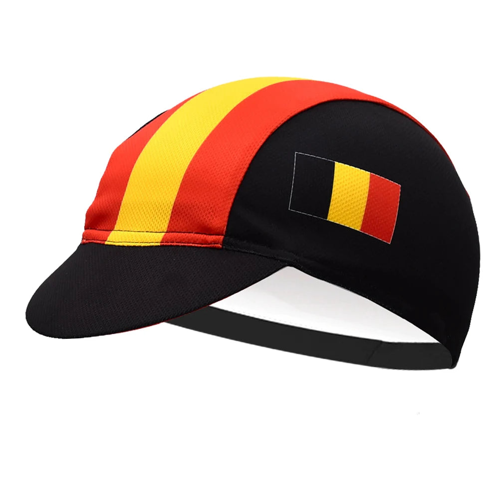 Classic Retro Belgium Cycling Cap Summer Breathable Racing MTB Bicycle Hat