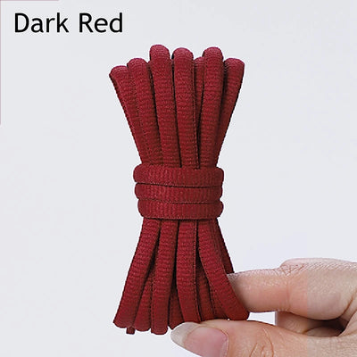 1Pair Oval Shoe Laces Half Round Athletic Shoelaces for Running Sneakers Laces Shoes Strings Durable without Fading Shoelace