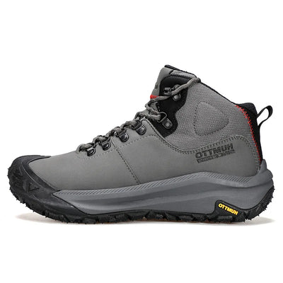 HUMTTO Hiking Shoes Men Waterproof Leather Hunting boots Women Trekking Ankle Snow boots Outdoor Sport Sneakers Tactical Shoes