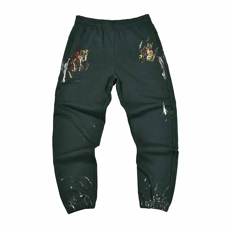 2025 GD Letter Printed Women Men Sweatpants Joggers LA Flare Splash-ink Side Striped Men Stretch Waist Jogging Pants Trousers