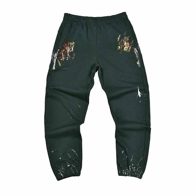 2025 GD Letter Printed Women Men Sweatpants Joggers LA Flare Splash-ink Side Striped Men Stretch Waist Jogging Pants Trousers