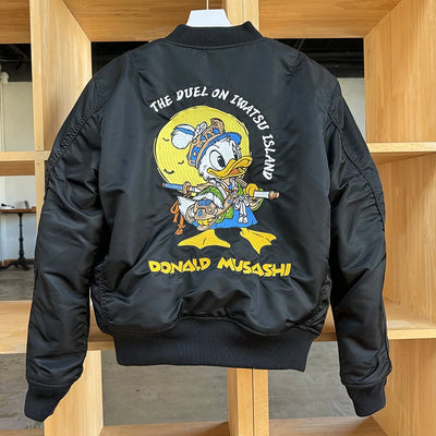 Supzoom New Arrival Rib Sleeve Zipper Top Fashion Embroidery Loose Cardigan Casual Pilot Ins Bomber Baseball Jacket