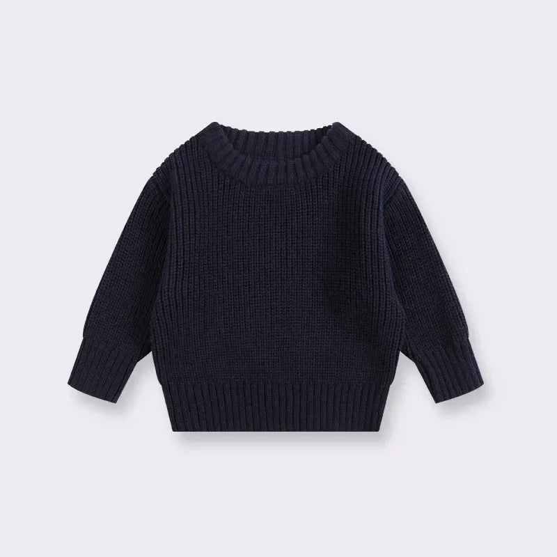0-7T Toddler Kid Baby Boy Girl Winter Clothes Newborn Baby Sweater Infant Knit Pullover Top Casual Basic Top Knitwear Outfit