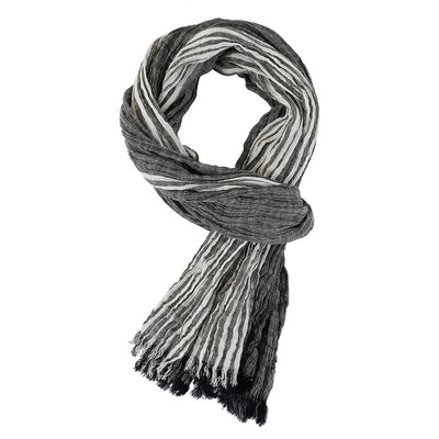 Fashion Men Scarf Cotton Linen Striped Scarves Autumn Winter Warm Neckerchief Pashmina Casual Male Accessories Bufandas Shawls