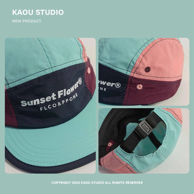 Street Hip-Hop Baseball Cap Men's and Women's Quick-Drying Thin Peaked Cap Wide Brim Sunshade